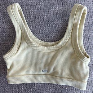 ALO WELLNESS BRA - Pastel Yellow - M